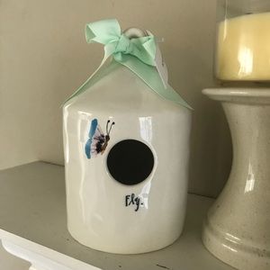 Rae Dunn Fly butterfly round birdhouse